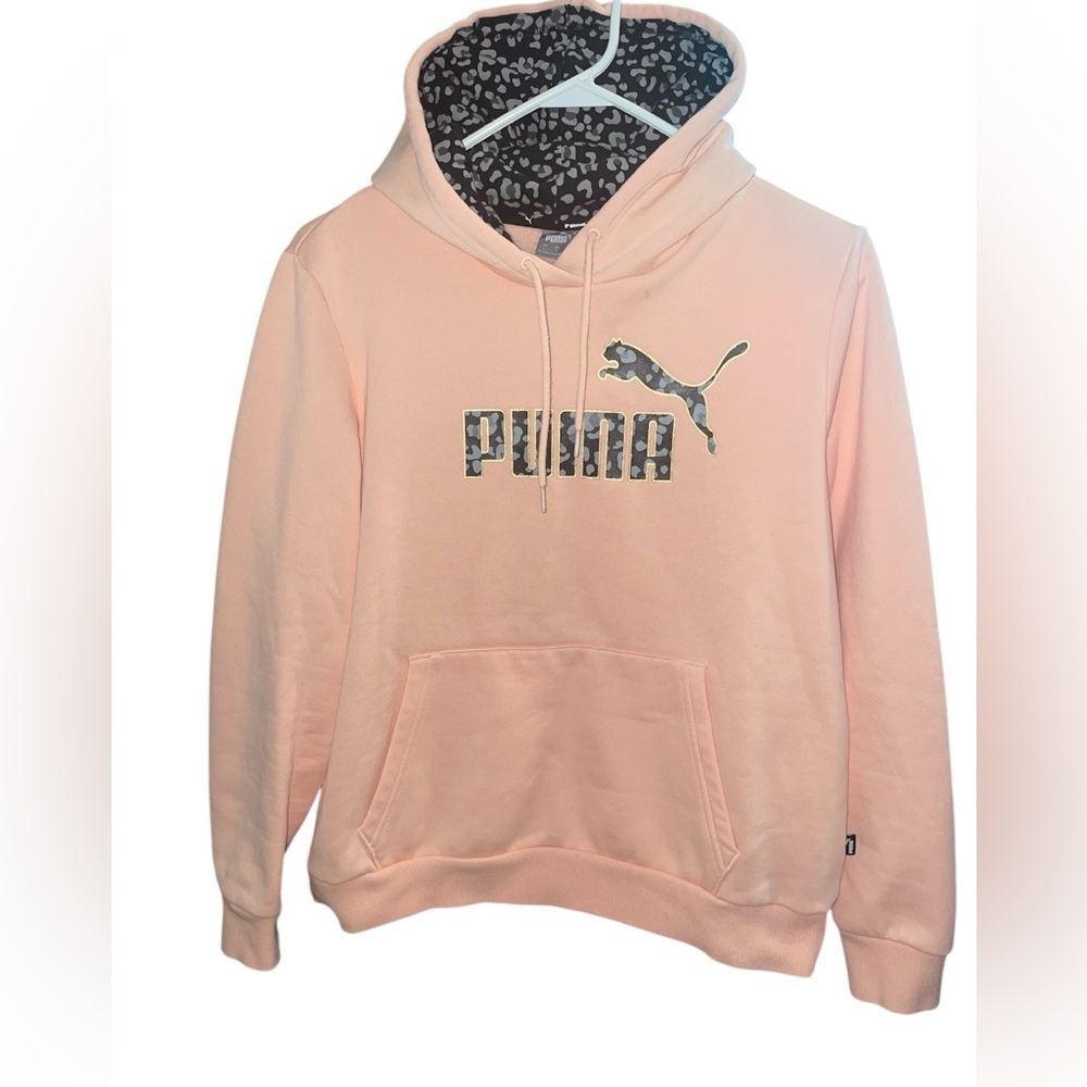 Puma Peach Hoodie with Logo (L) 🍑🐆